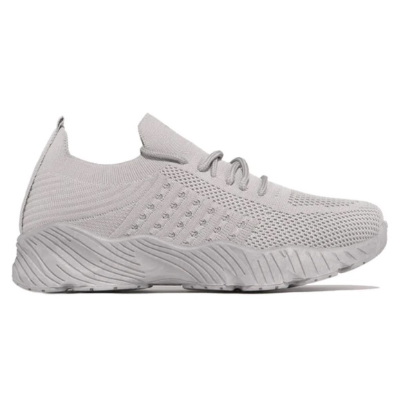 Gray Slip On Comfy Athleisure Sneakers - Picture 5 of 10